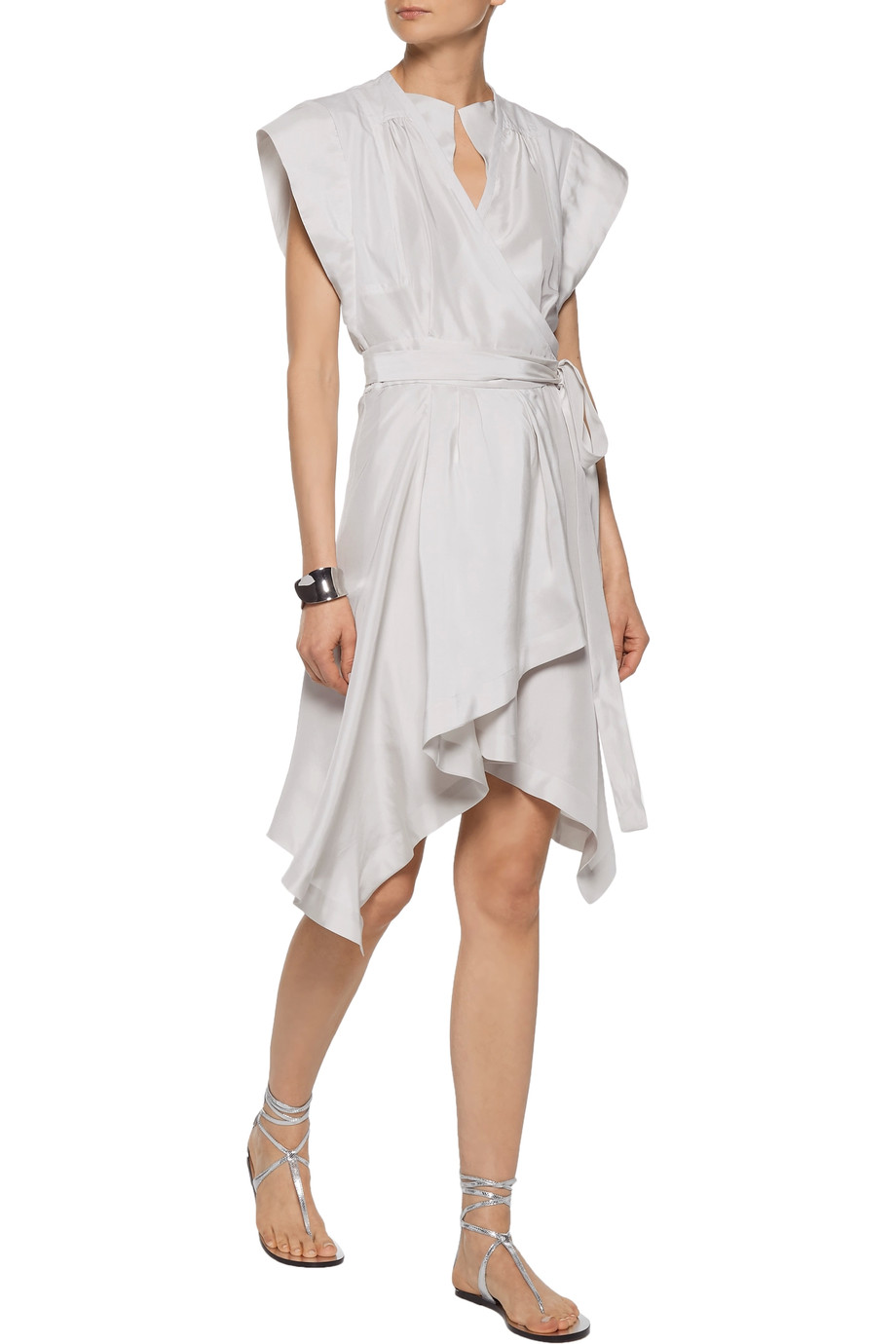 stone wrap dress