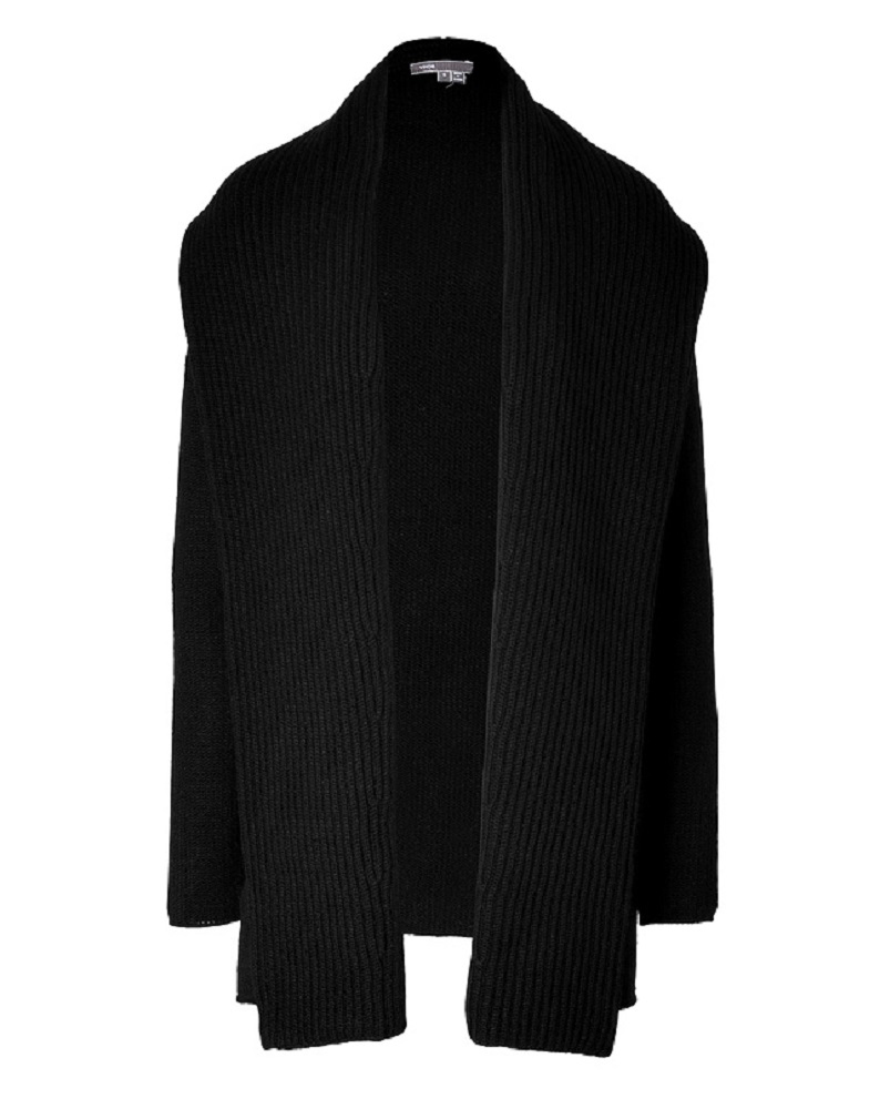 vince black cashmere cardigan