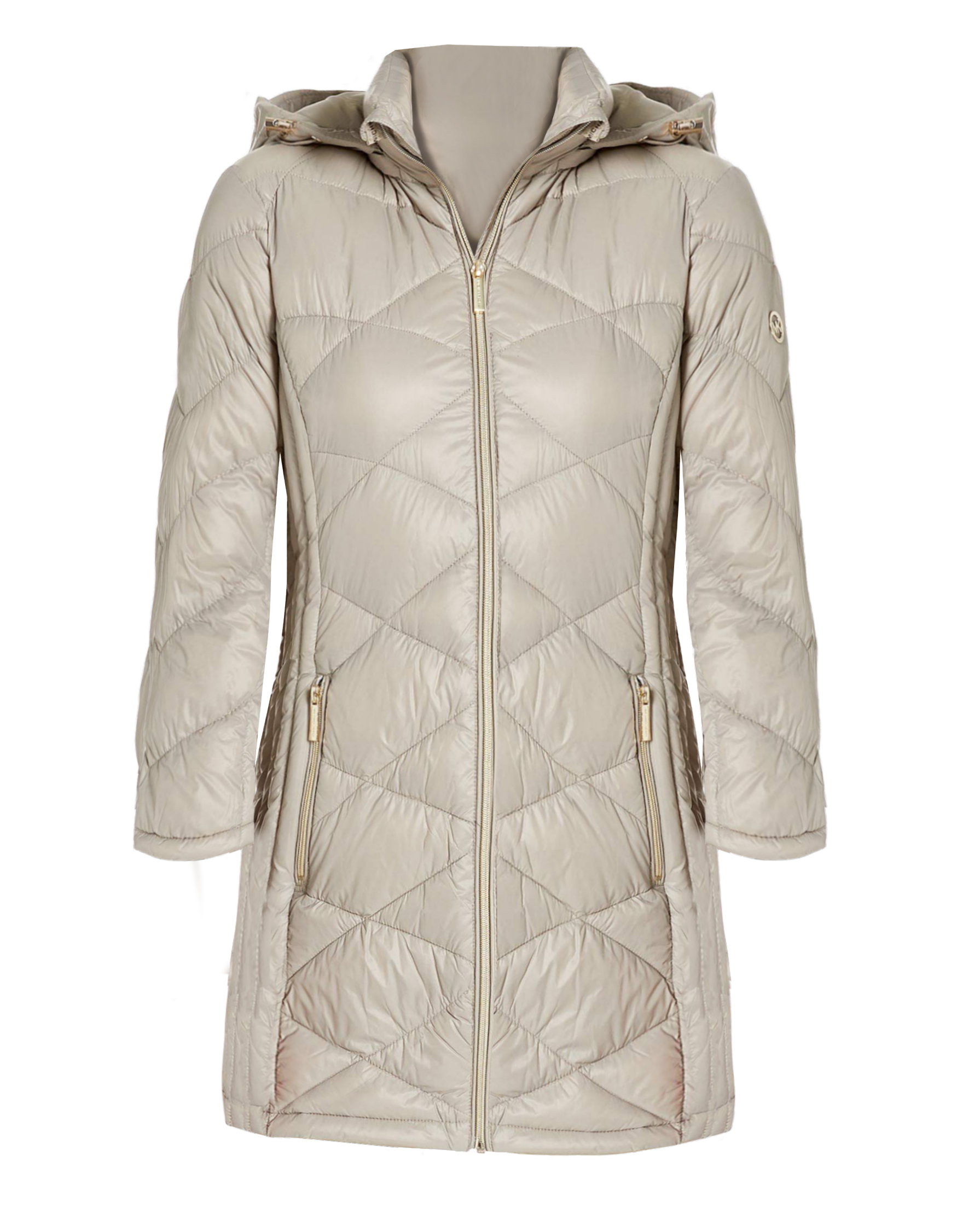 michael kors packable down jacket taupe