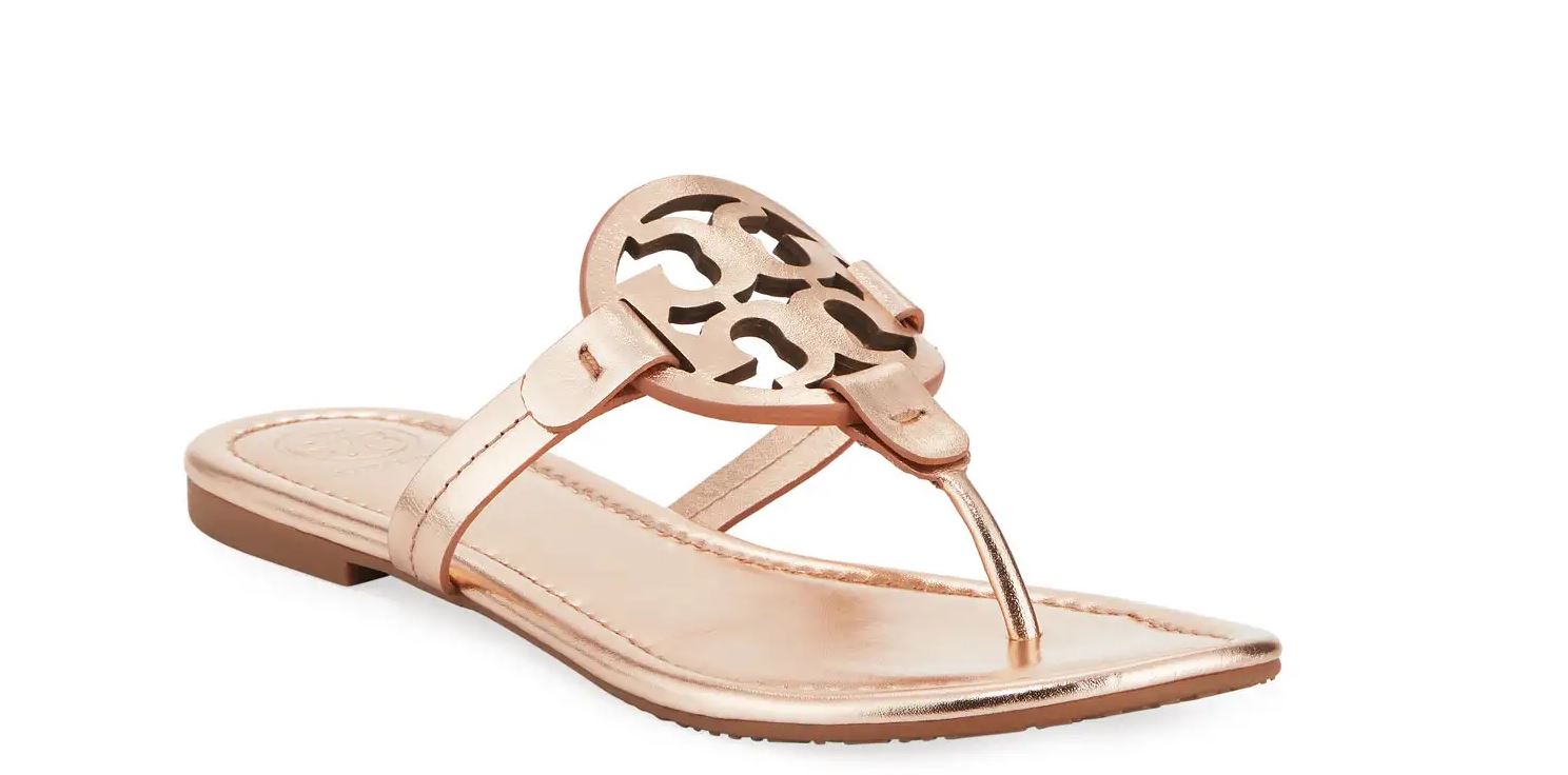 tory burch rose gold sandals