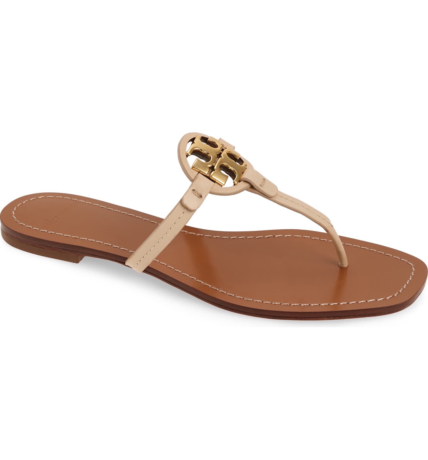 Tory Burch Women's Mini Miller Dulce De Leche Thong Sandals Shoes | eBay