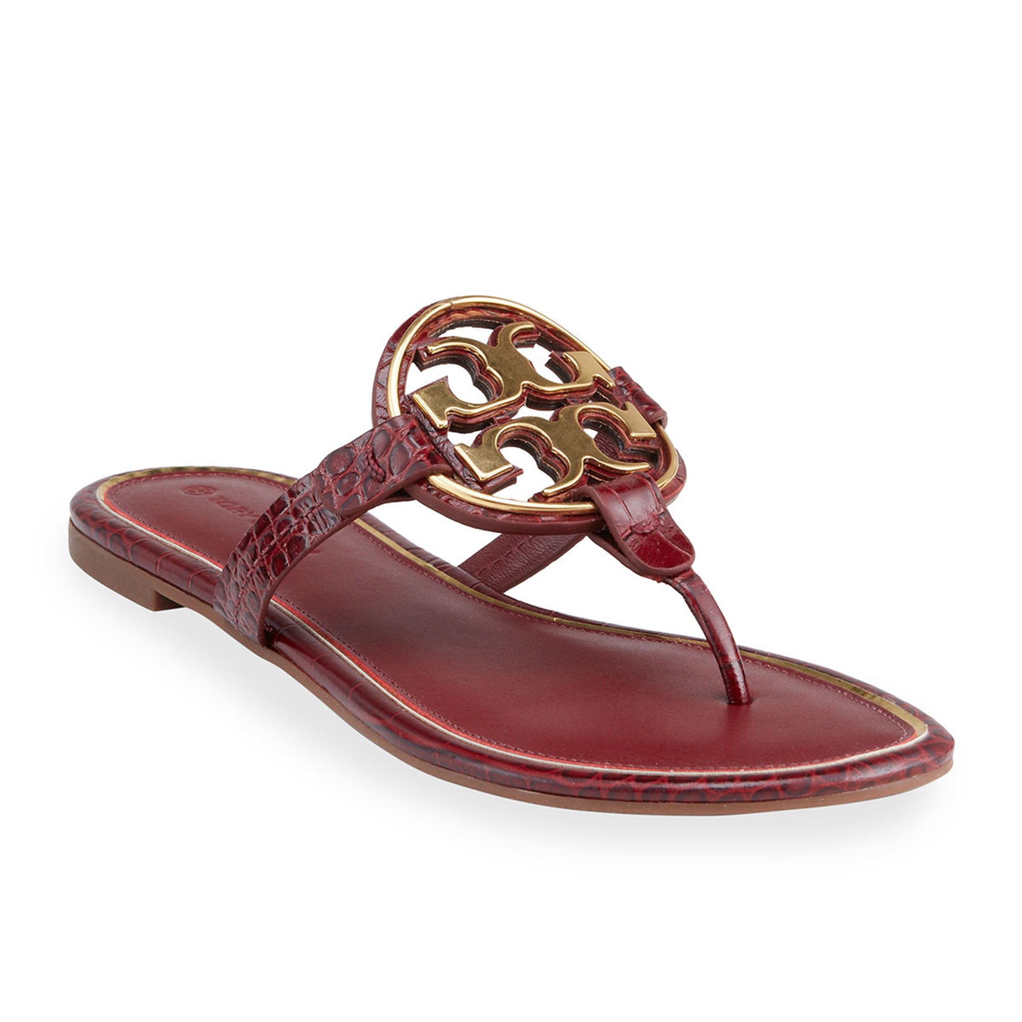 red tory burch miller sandals
