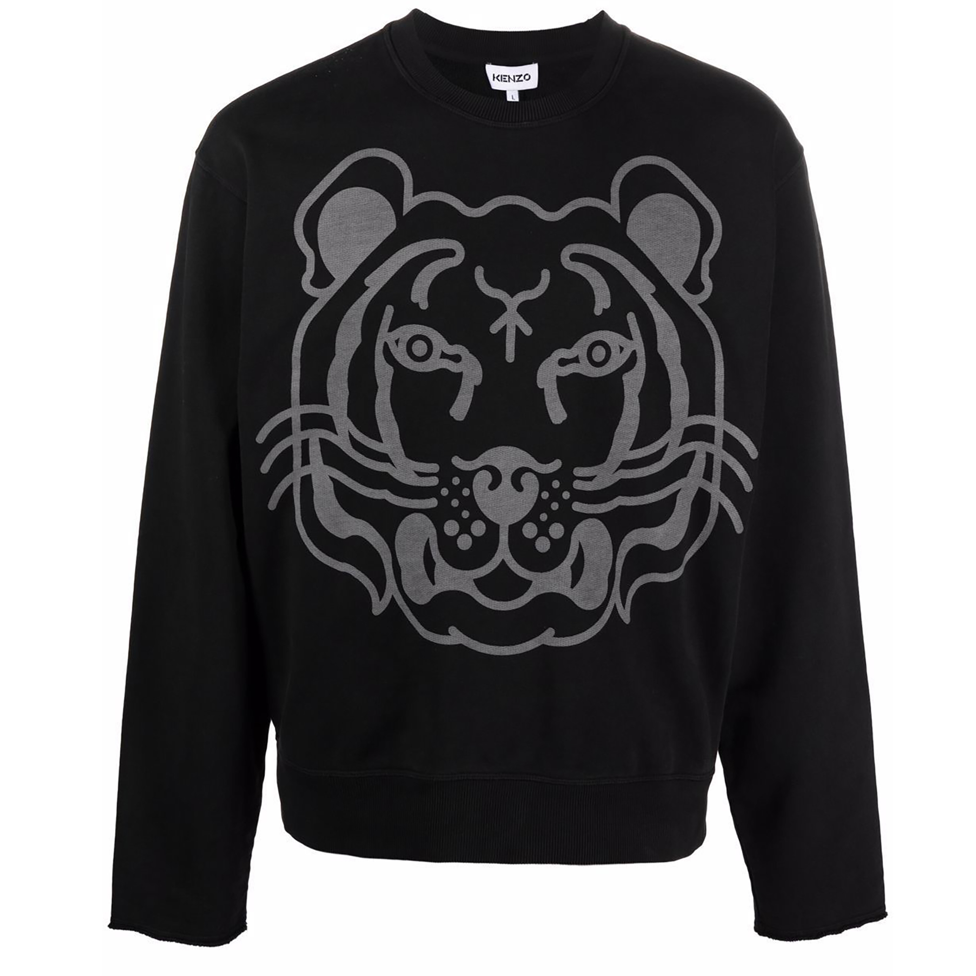 lucky tiger sweatshirt man blue in cotton - KENZO - d — 2