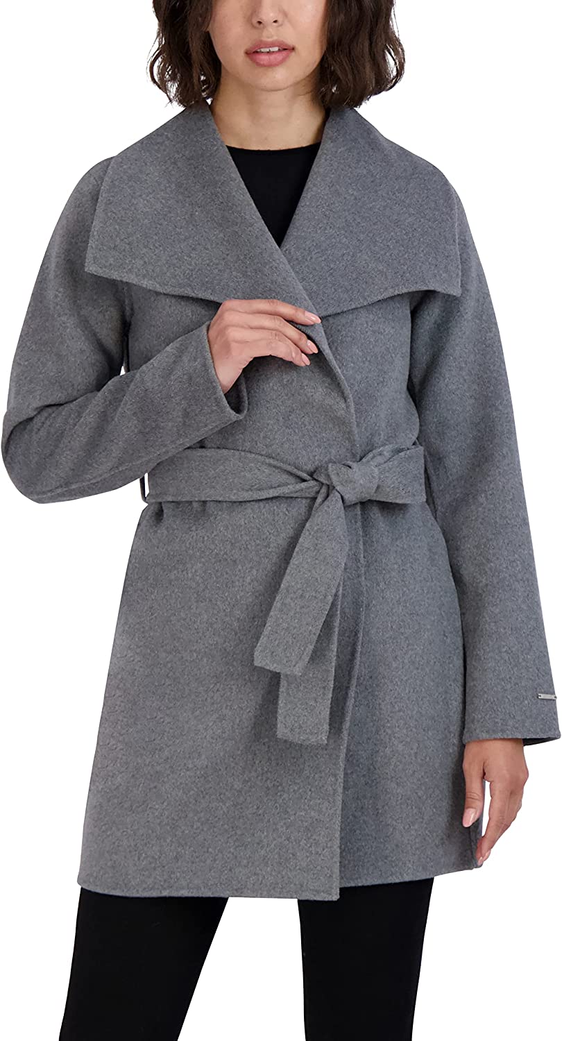 Tahari ellie sales wrap coat